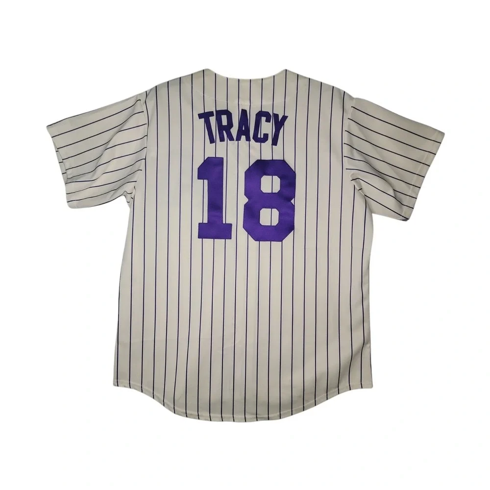 Majestic Arizona Diamondbacks Mens‎ Chad Tracy #18 Pinstripe Jersey Sewn XL